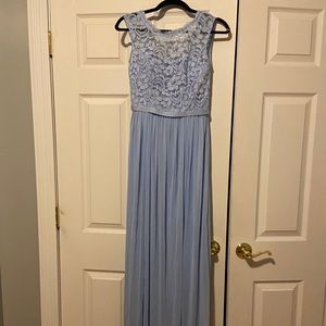 Icy Blue David’s Bridal Long Dress